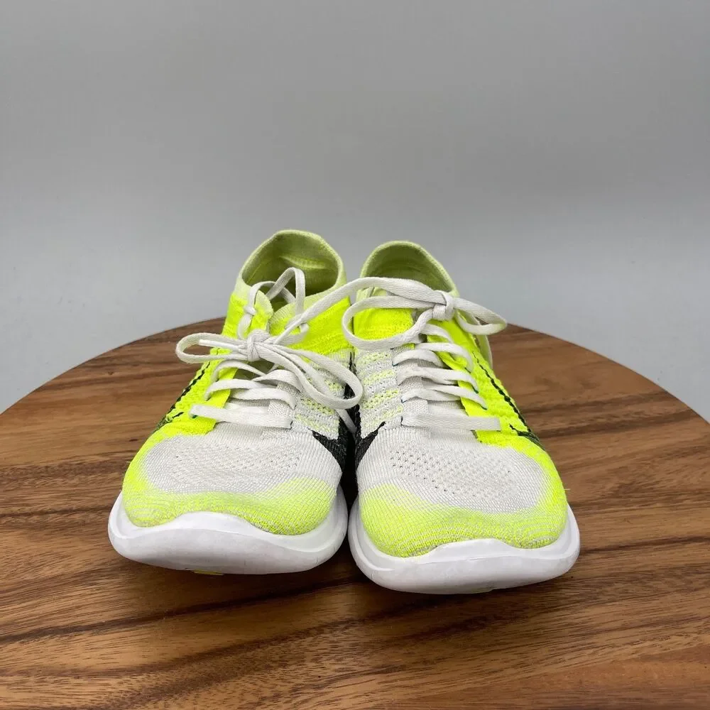 Nike Free 4.0 Flyknit Shoes Womens Size 9 Volt Yellow Running Comfort Walking